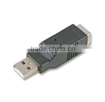 USB A Male to USB B Female Adapter black color top quality cabletolink