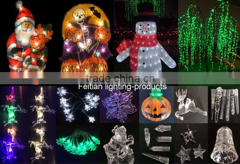 christmas deer santa decoration light with CE ROHS standard PVC led christmas light