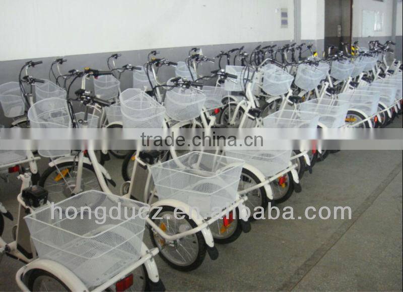 250W Llithium battery small electric tricycle for sale with front&rear basket