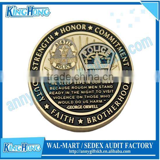 Cheap custom engraved gold coin