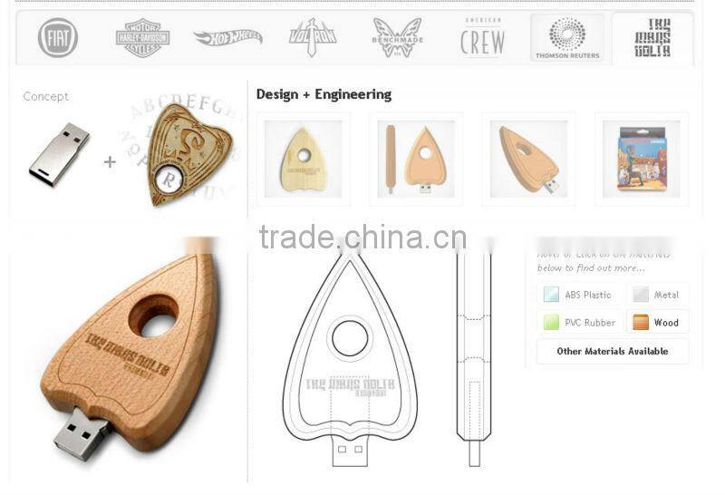 promotional gift eco friendly usb drive custom logo