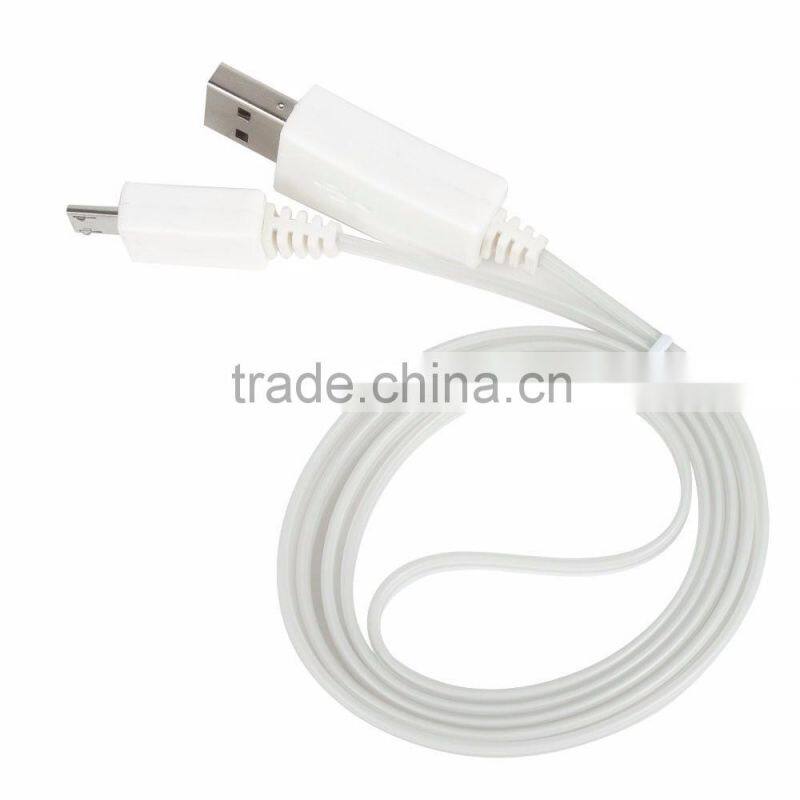 V8 port luminous led data transfer cable