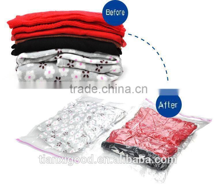 wholesale hot sell vacuum compressed bag for clothesduvetsmattress