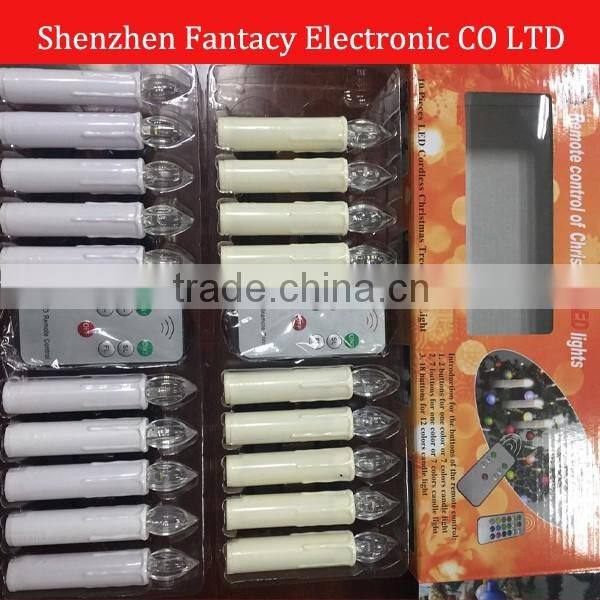 XMAS remote controlled Rechargeable Led Candle