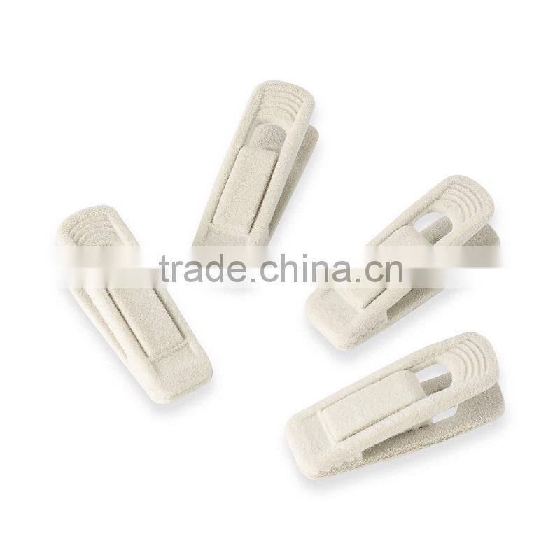 Flocked Hanger Clips