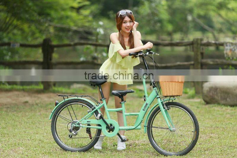 AiBIKE - Mom & Baby - 24 inch 21 speed - white - mother baby bike