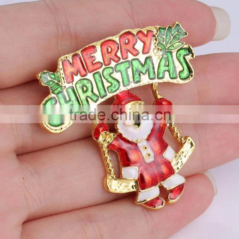 MMRM 1Pcs Vintage Christmas Snowman Brooch Pin Party Holiday Gift