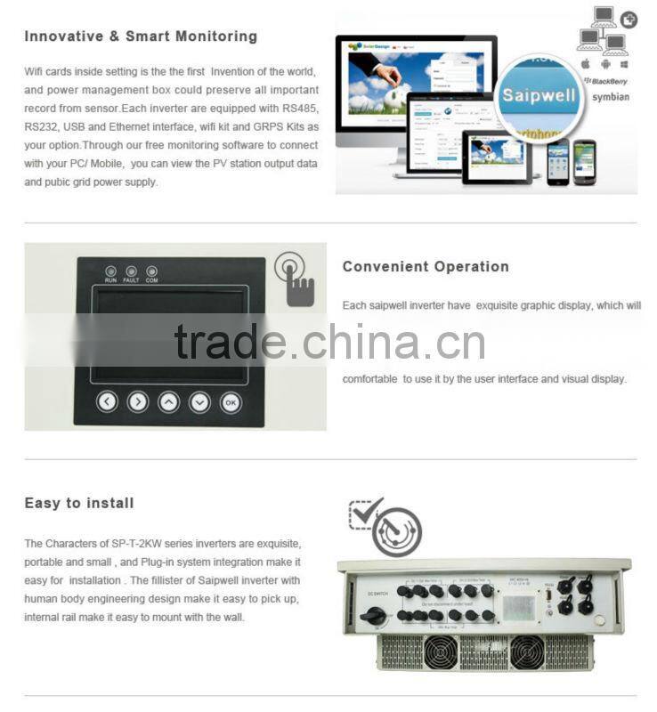 2014 hot sale wind solar hybrid inverters SP-T-13KW