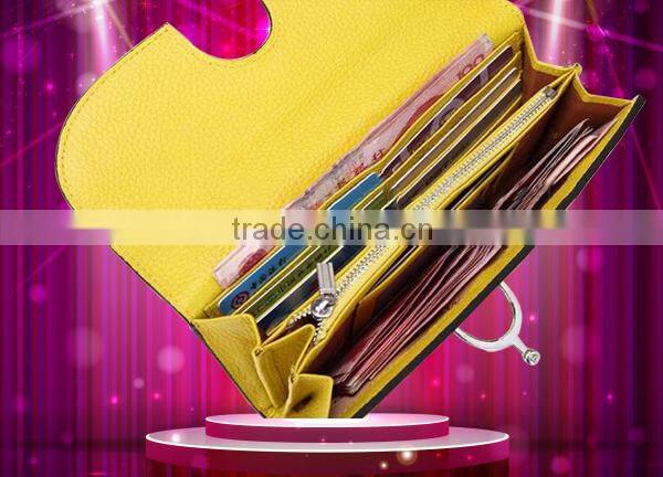 Guangzhou Fani luxury leather clutch purse making hard ware button for women