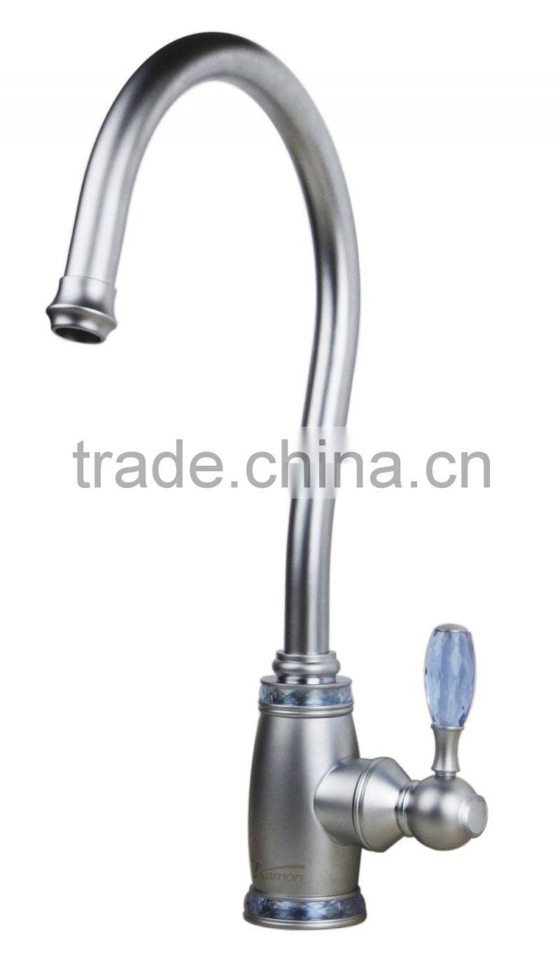 Italian Crown Antique Brass Kitchen Faucet