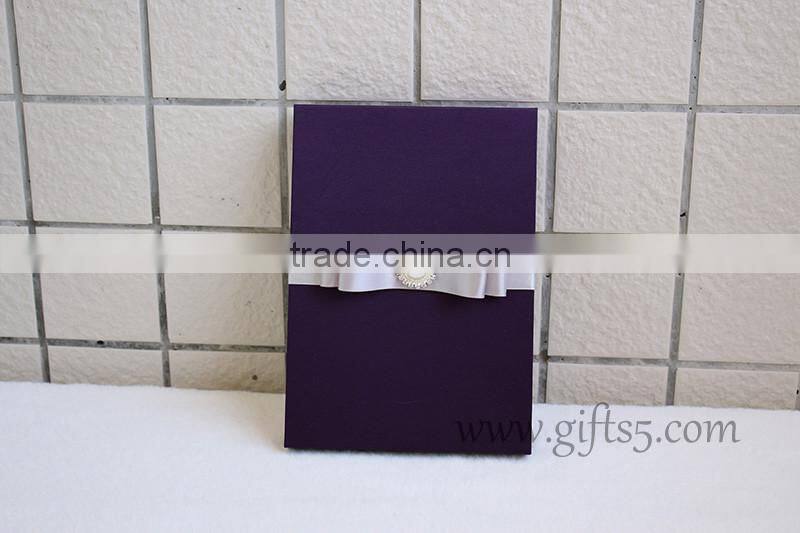 Wedding invitation decorative silk gift boxes made in china