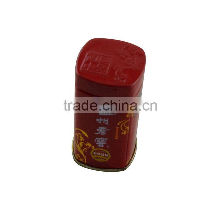 Attractive mini wine tin box for gift