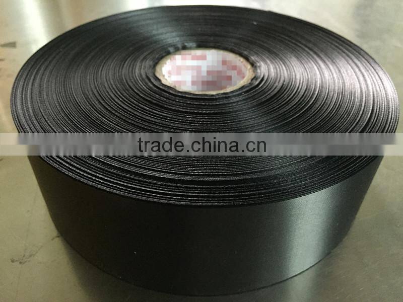 2015 Wholesale Black Color Satin Ribbon 50mm