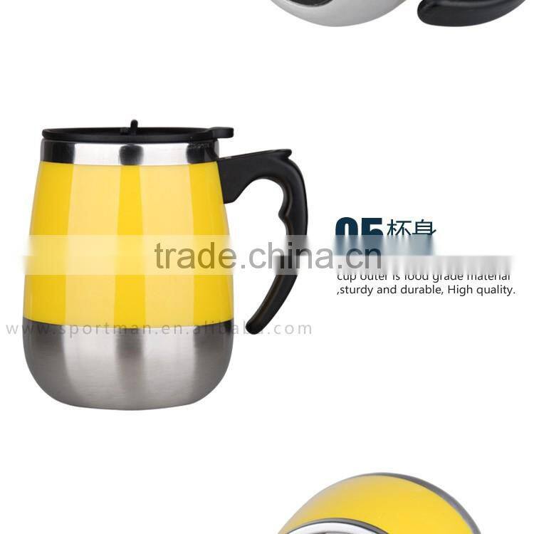16oz reliable quality blue coffee mug hot China product auto travel tea mug assorted color wholesale water cup