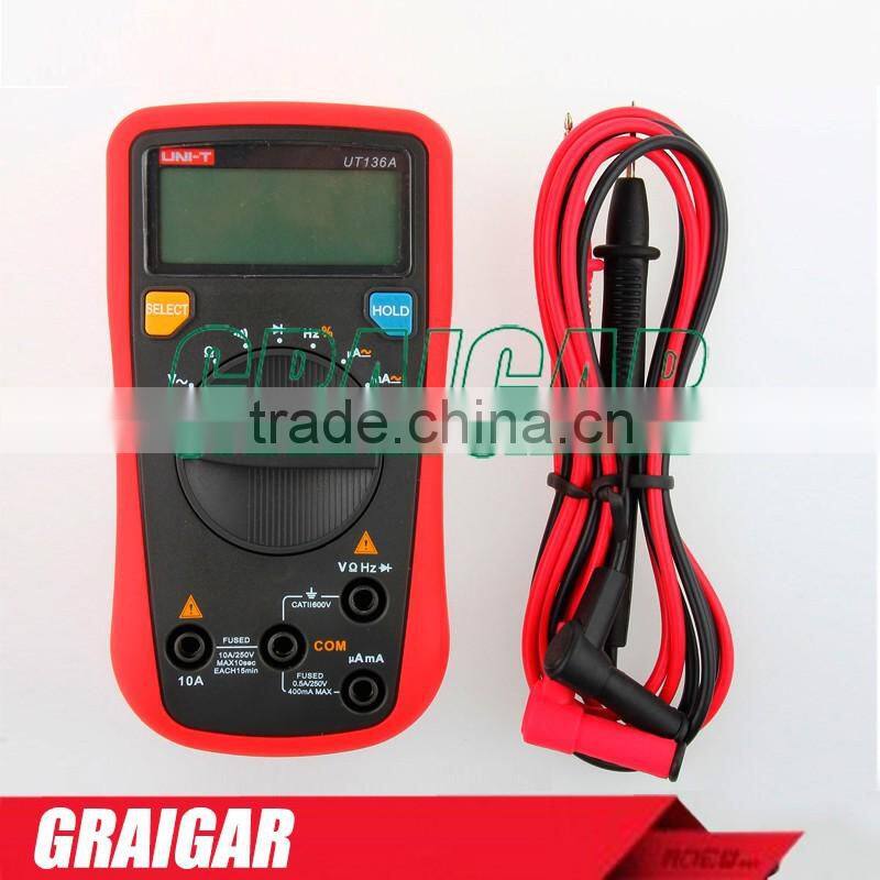 Handheld Auto-ranging Digital Multimeters UNI-T UT136A Data Hold LCR Meter AC DC Frequency Resistance automatic range multimeter