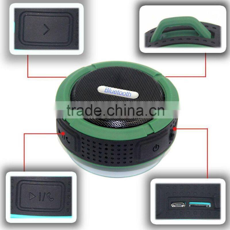 Factory direct supply!2015 Top Factory Direct Supply Waterproof Bluetooth Speaker for Music/Call, 5W Portable Speaker