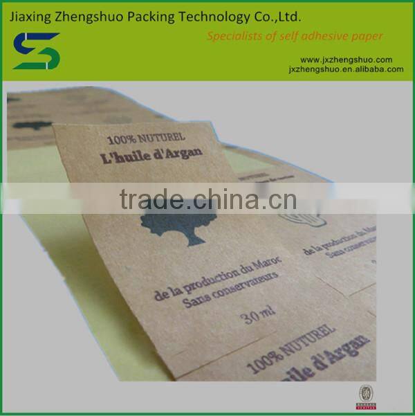 China flexographic printing brown adhesive kraft paper