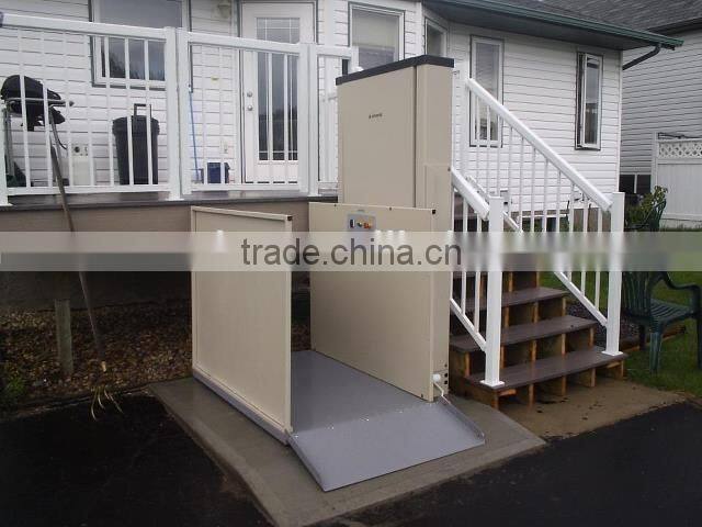 CE ISO Approved wheelchair hydraulic vertical platform lift for home/elevators for disabled