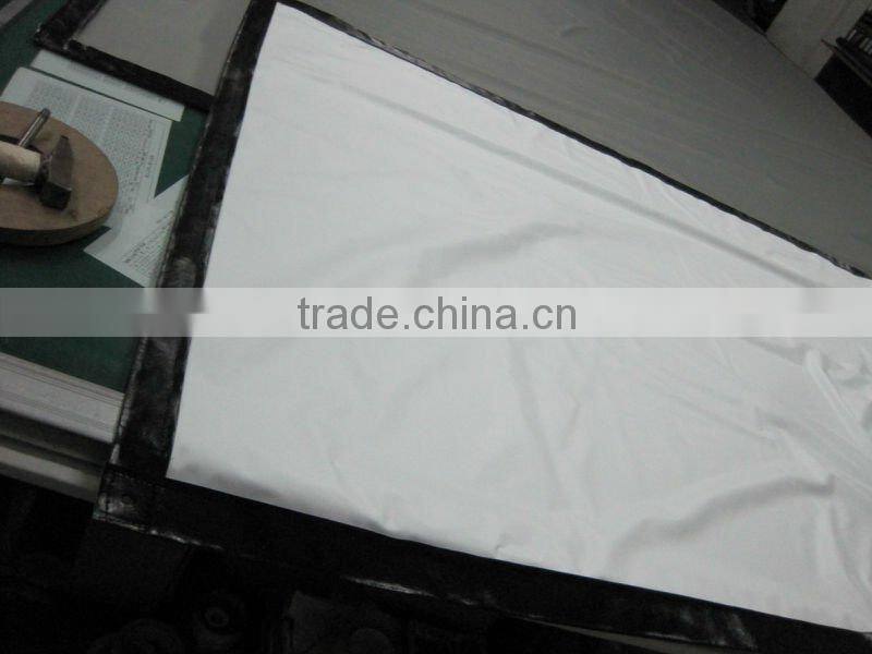 front screen fabric with black border & eyelet