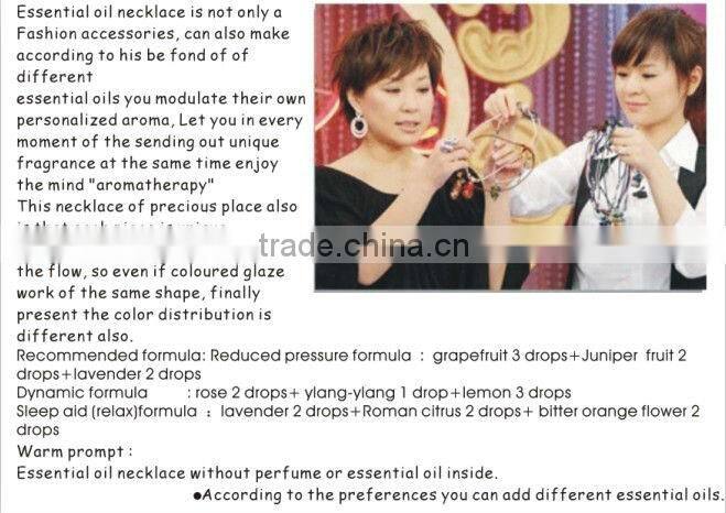 murano glass Bottle wish jewellery Semi-finished Pendant necklace for rose