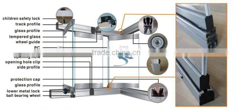 Design top sell economical glass curtain wall