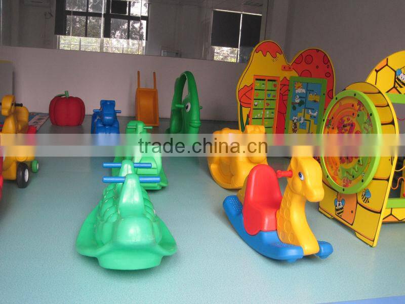 Double birds animal plastic Outdoor seesaw for sale