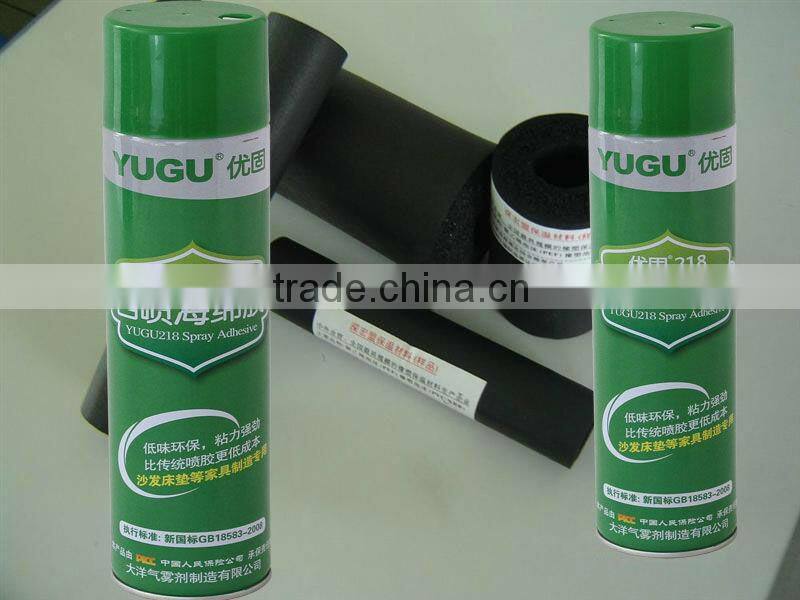 2014 hot selling GUERQI 218 high-end spray adhesive for foam sponge