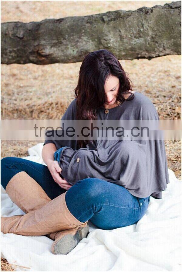 china made luxurious bamboo spandex super soft Breastfeeding Nursing Cover and Poncho