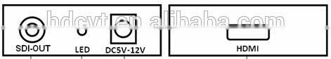Hot sell MINI 3G HDMI to SDI Converter Supports Resolution From 480I to 1080P