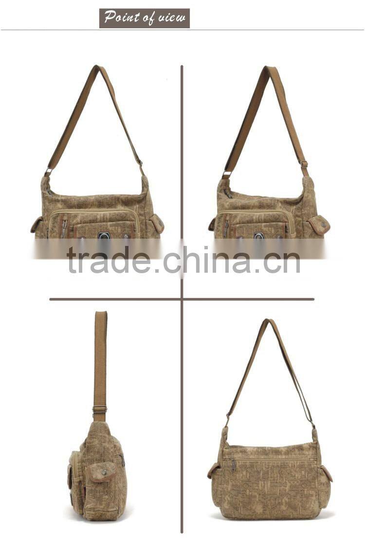 Retro Canvas Messenger Bag Travel Messenger Bag Men Canvas Crossbody Bag Men Shoulder Bag Canvas Sling Bag For Boys