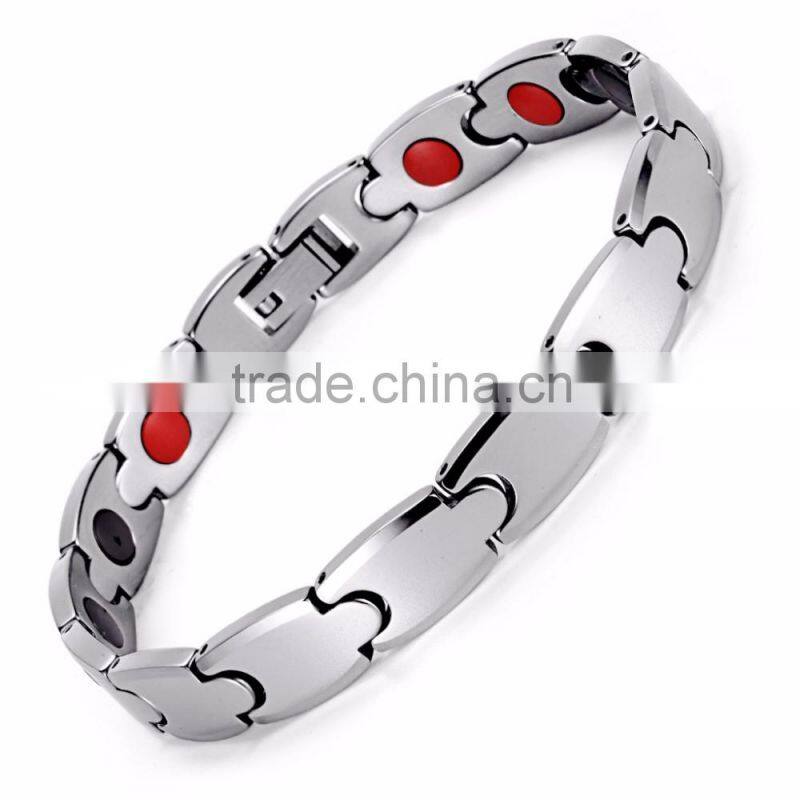 Stock Jewelry Healing 2 in 1 Germanium FIR 14pcs Balls Therapy Power Tungsten bracelet