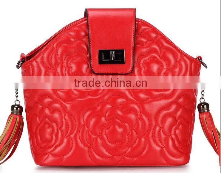 New Products For home-use fashion embossed shoulder bags for women