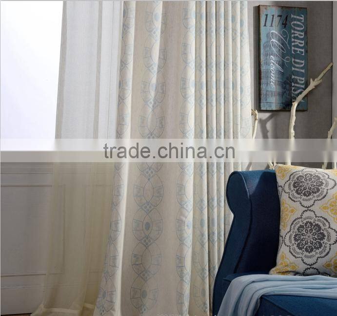 100% polyester Curtain Embroidery Fabric For Interior Window