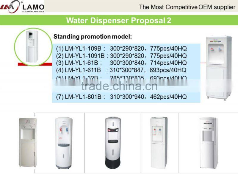 ZY-208 Compresser Coolig Hot and Cold 4 Stage Filtration UF Water Dispenser Purifier