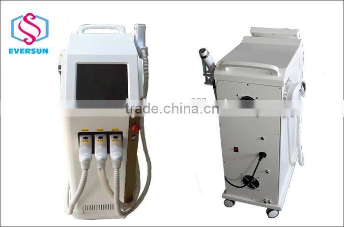 IPL+ e-light + cavitation +monopolar rf + tripolar rf +vacuum multifunction machine GD-Z900
