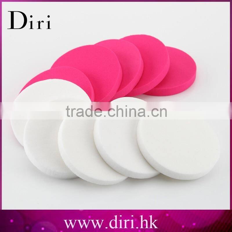 Amazon hot selling cosmetic puff round facial cleaning makeup puff cheap cosmetics sponge puff
