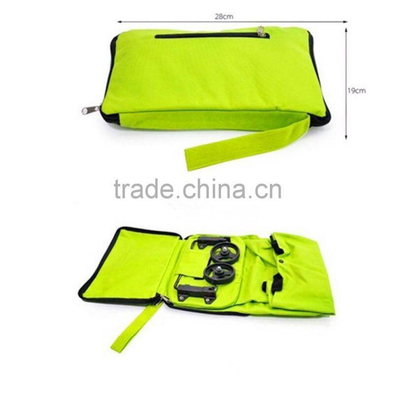 Folding Traveling Shopping Tote Bag with Wheels Handbag Purse Luggage Cart Trolley