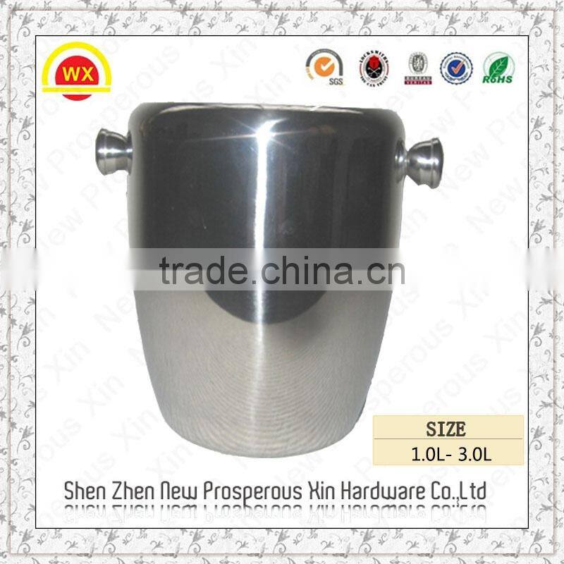 Wholesale custom creative double galvanized metal beer bucket
