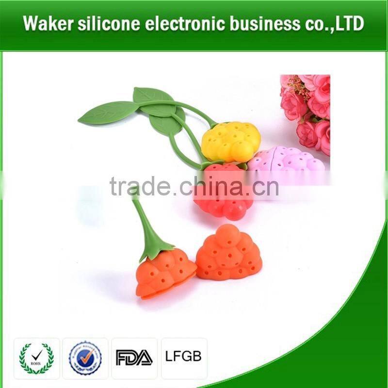 cheap cute custom silicone tea infuser