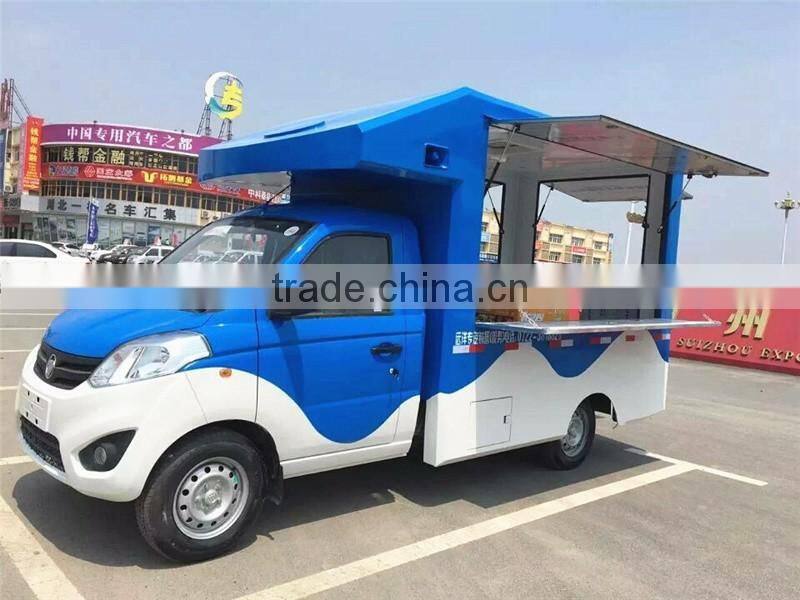 Foton mini mobile food truck for sale in malaysia