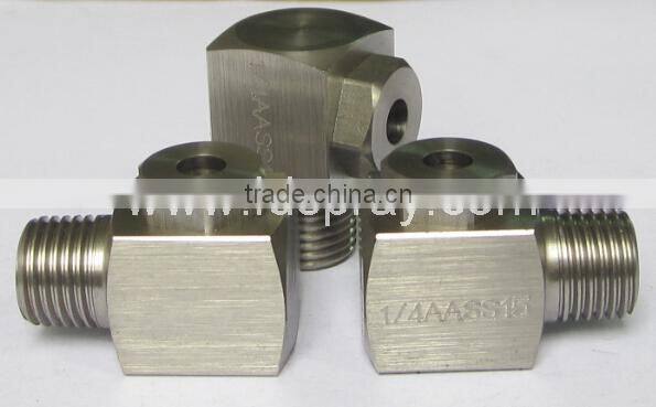 Dust control chemical processing hollow cone water jet nozzle