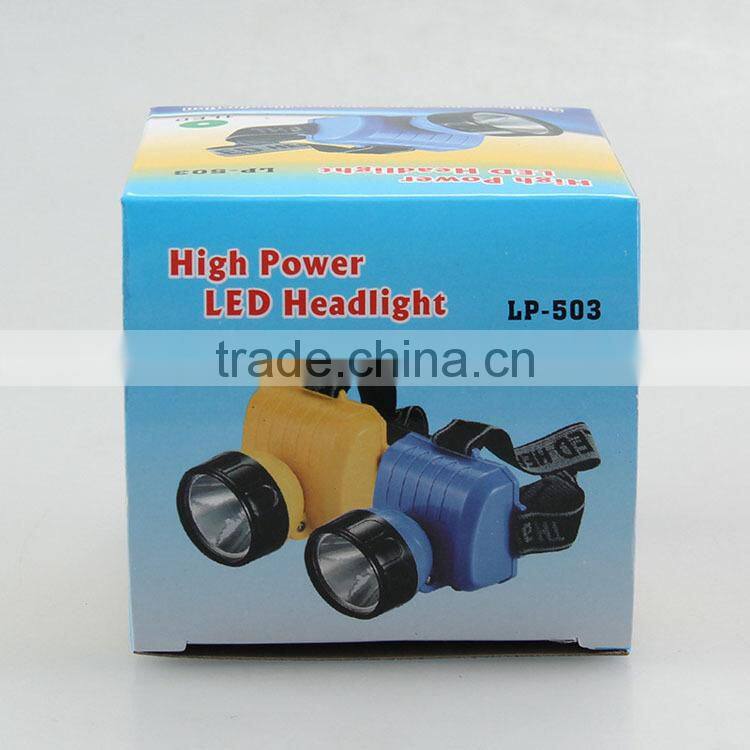 3xAA batteries high quality headlamp 0.5W cheap led headlamp
