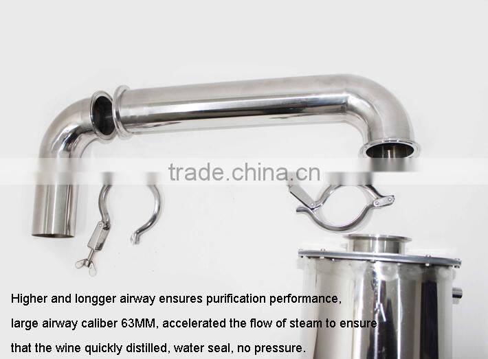 Large Capa!18L Household Stainless Steel Water Seal Alochol Distiller For Sale Home Wine Distiller Distillation/Brewing Device