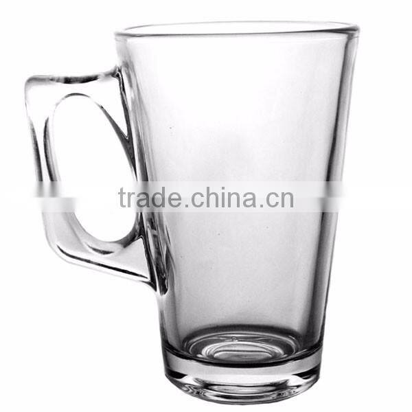 Glass Material and Mug Drinkware Type coffee mug with ear