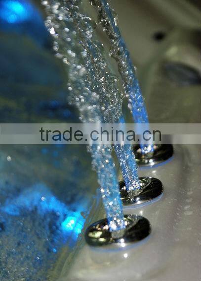 Indoor bathtub hydro massage wood-plastic panel hot tub (S502)