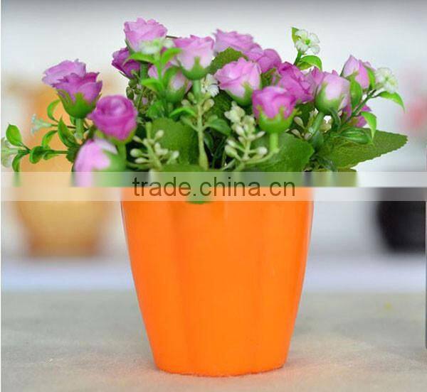 Wholesale plastic flower pots /garden creative pot / plastic flower pot decoration