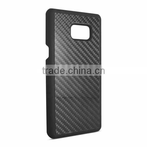 Shiny black 3K twill woven carbon fiber phone case cover for samsung galaxy note7