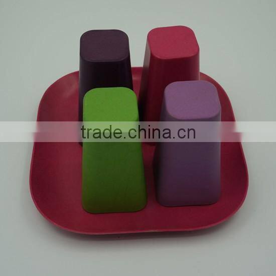 bio bamboo fibre square shaped mugs