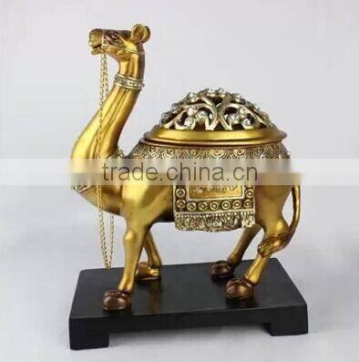 American luxury palace Gold-plated resin camel trinket box