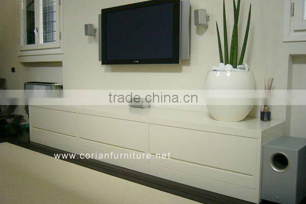 Modern design corianfurniture TV standing cabinet